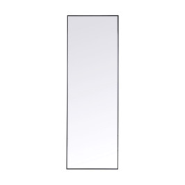 Smalle spiegel zwart 130x30 cm