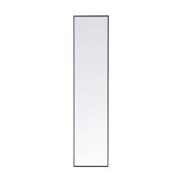 Smalle spiegel zwart 180x30 cm