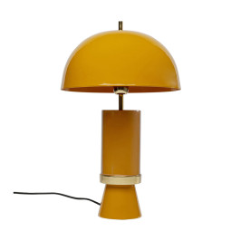 Retro design tafellamp geel