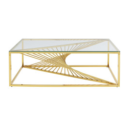 Design salontafel met glas
