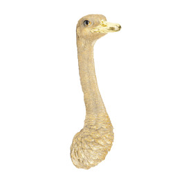 Wanddeco struisvogel goud