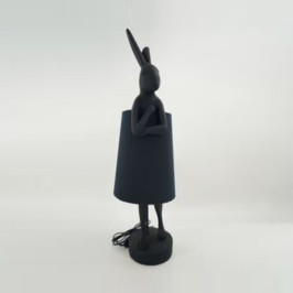 Tafellamp konijn mat zwart