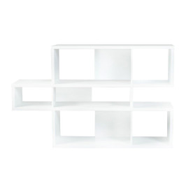 Witte design boekenkast 100 cm