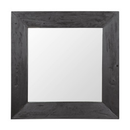 Spiegel met zwarte houten rand