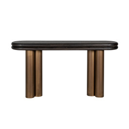 Ovale sidetable messing