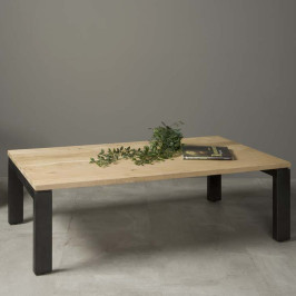 Eiken salontafel rechthoekig