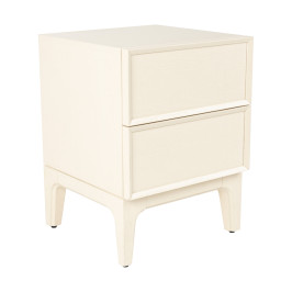 Design nachtkastje beige hout