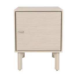 Beige nachtkastje met ribbels