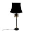 Palmboom tafellamp zwart goud