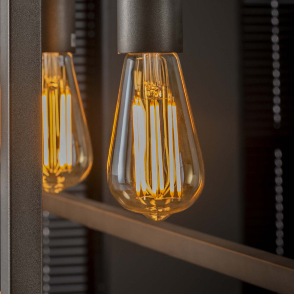 Peervormige kooldraad LED-lamp Santa Rustiek | LUMZ