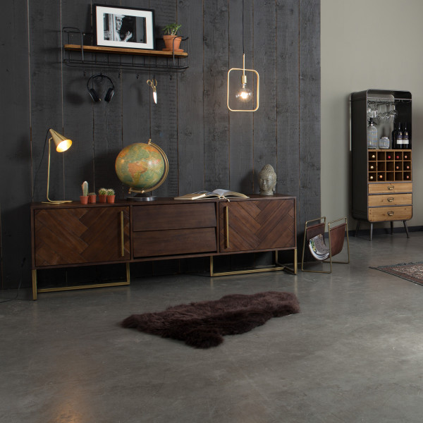 Dutchbone Class TV-meubel visgraat acaciahout 4300007 | LUMZ