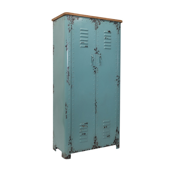 cijfer Trolley waterstof Dutchbone Rusty | Lockerkast vintage blauw | 4100022 | LUMZ