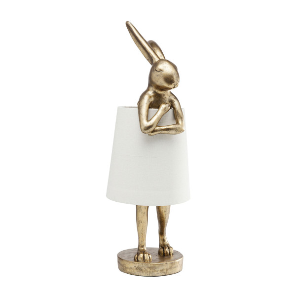 Betrokken Tablet Omleiding Kare Design Rabbit Gold | Tafellamp konijnfiguur goud | 61598 | LUMZ