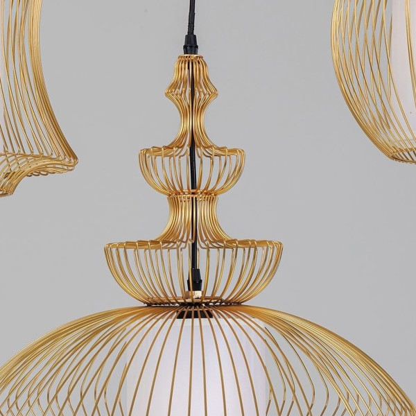 Kare Design Swing Iron Gold | hanglamp goud | 52534