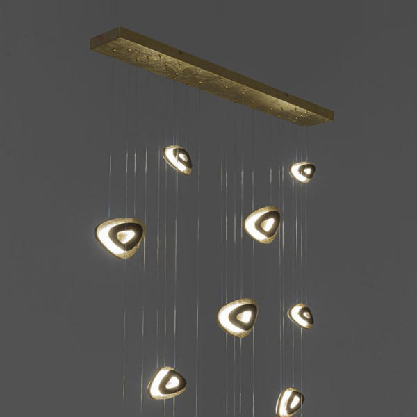 Goede Kare Design Triangolo LED | Grote design hanglamp goud | 51752 | LUMZ DL-21