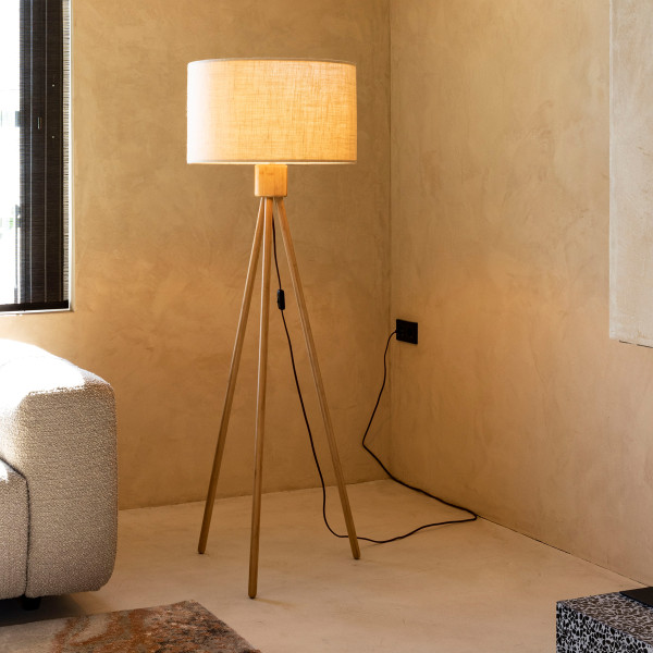 Zuiver Bamboo | Houten driepoot vloerlamp | | LUMZ