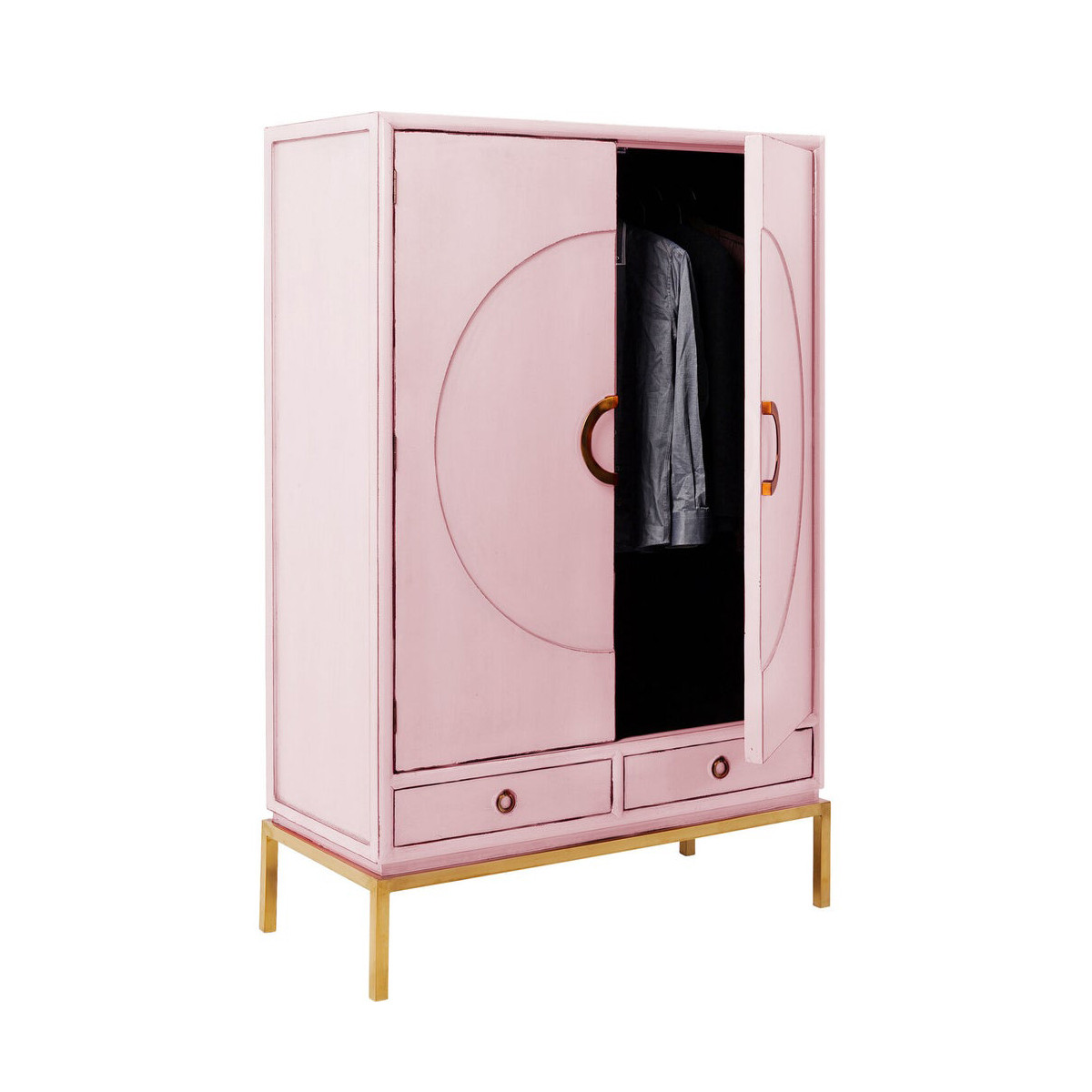 Maak een sneeuwpop Voorafgaan paars Kare Design Disk | Roze kledingkast met goud | 83534 | LUMZ