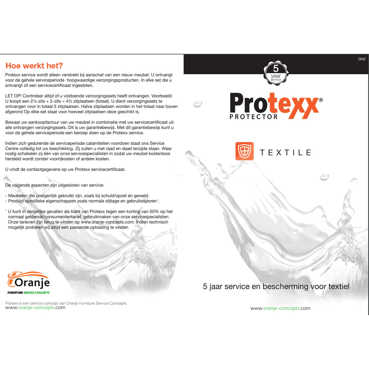Impregneermiddel - 5 | Oranje Protexx Protector | LUMZ
