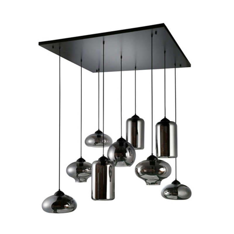 elf pauze Als reactie op de Richmond Interiors Axelle | Zwarte design hanglamp vierkant