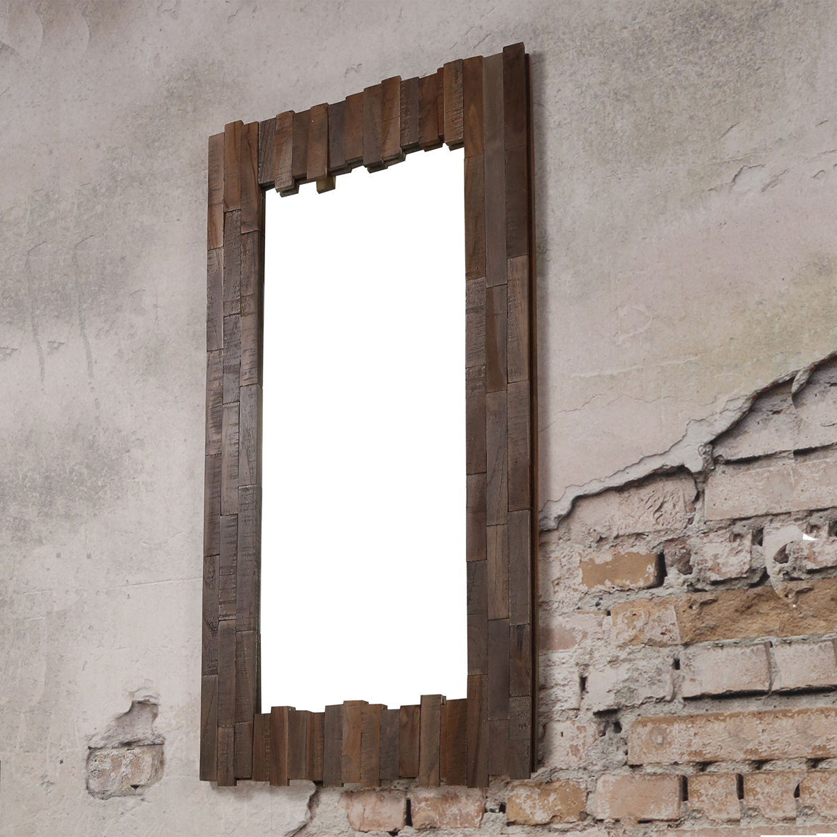 Verwonderlijk Spiegel met greywash houten lijst | Santa Teca | LUMZ HN-07